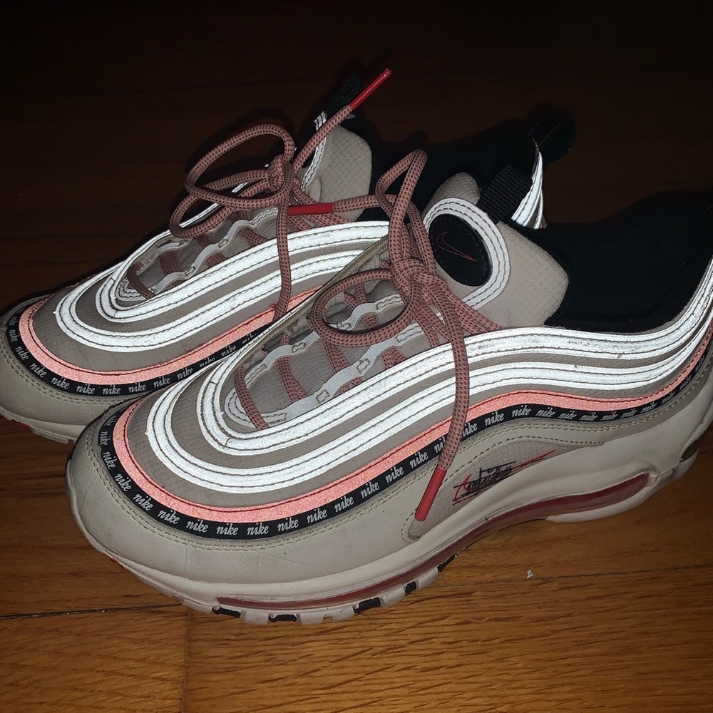 Nike air max 97’ white university red
